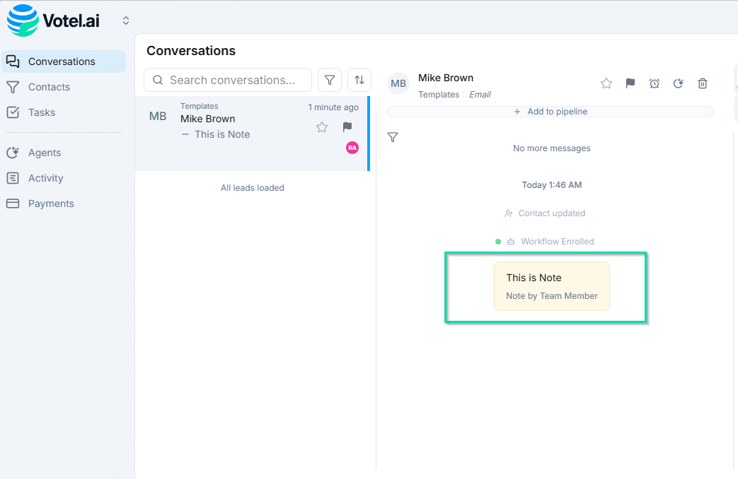 Where Notes Appear - Conversation